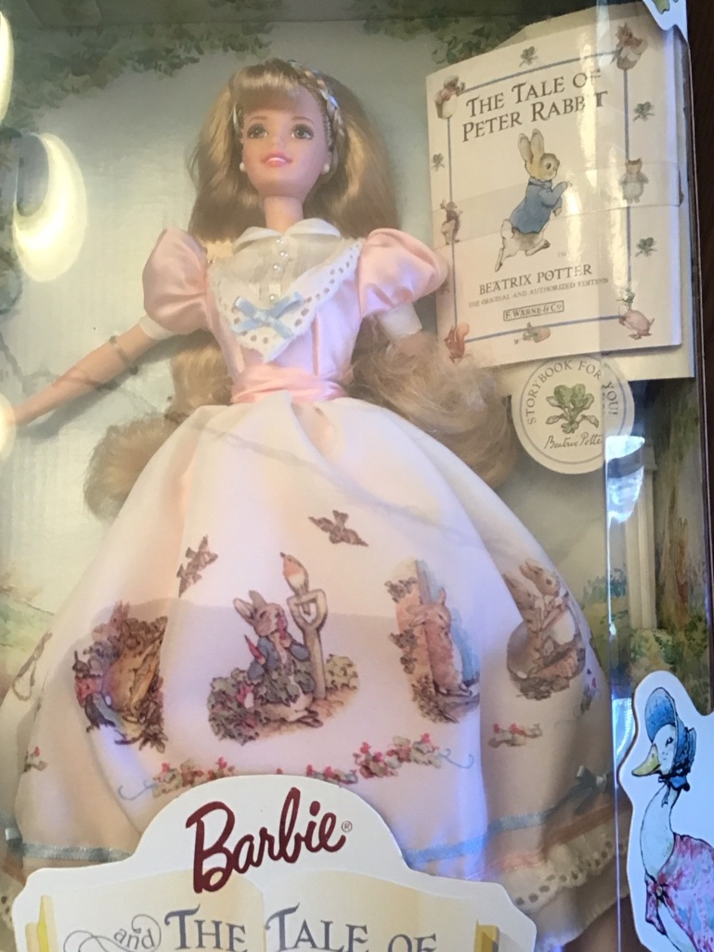 Barbie Collector Edition Pink Storybook Gown with Peter Rabbit Print - Picture 4 of 7
